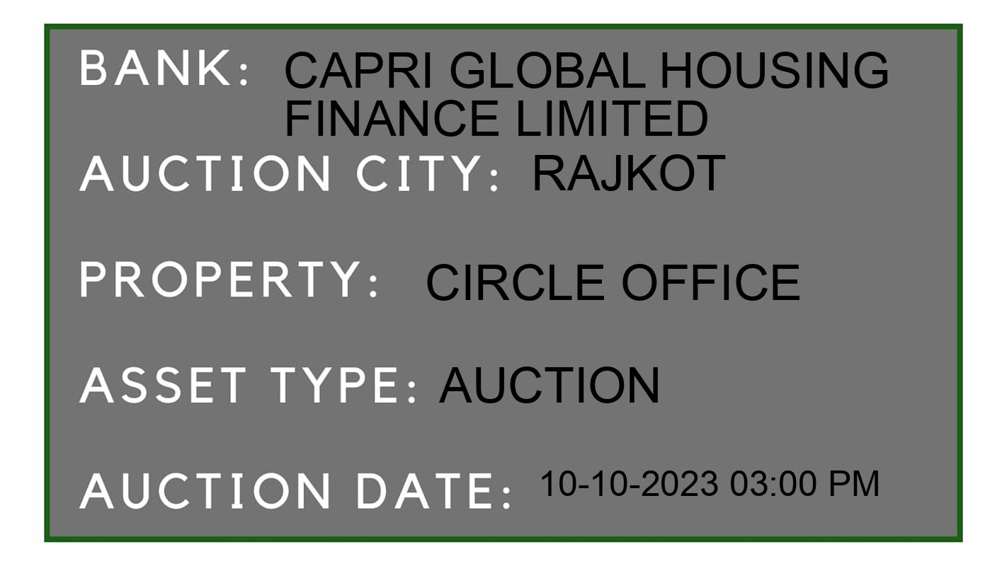 Auction Bank India - ID No: 186307 - Capri Global Housing Finance Limited Auction of Capri Global Housing Finance Limited Auctions for Residential Flat in Rajkot, Rajkot