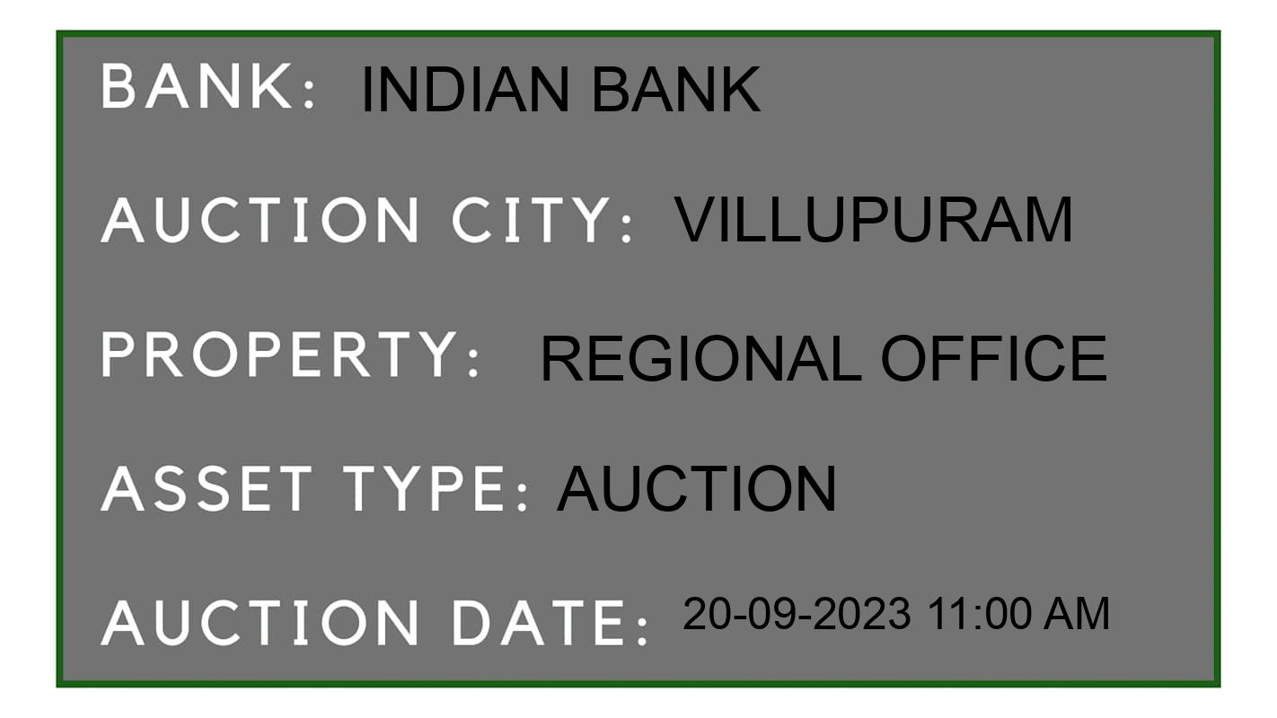 Auction Bank India - ID No: 186312 - Indian Bank Auction of Indian Bank Auctions for Plot in Villupuram, Villupuram