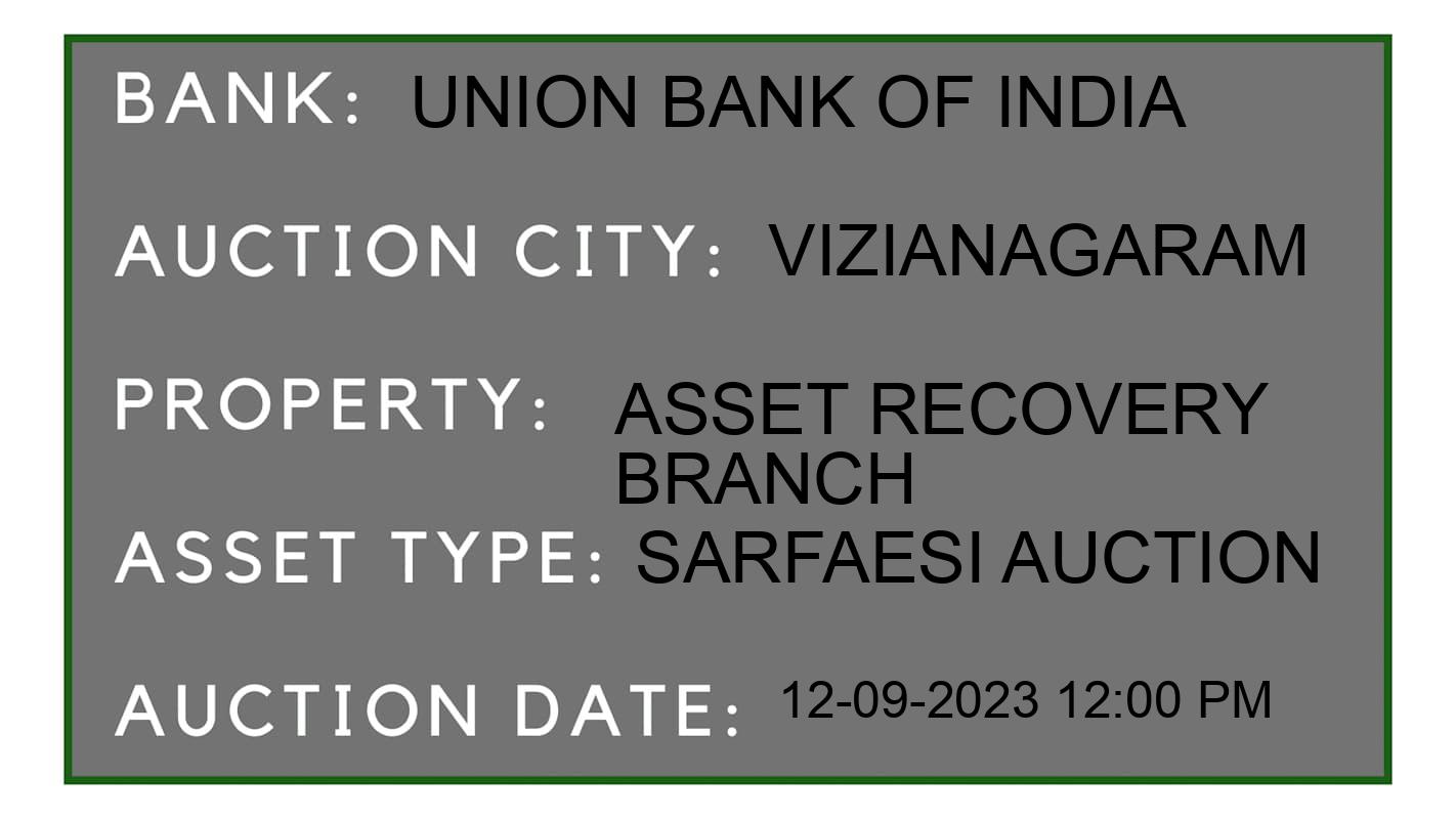 Auction Bank India - ID No: 186430 - Union Bank of India Auction of Union Bank of India auction for Plot in Bhimsingi, Vizianagaram