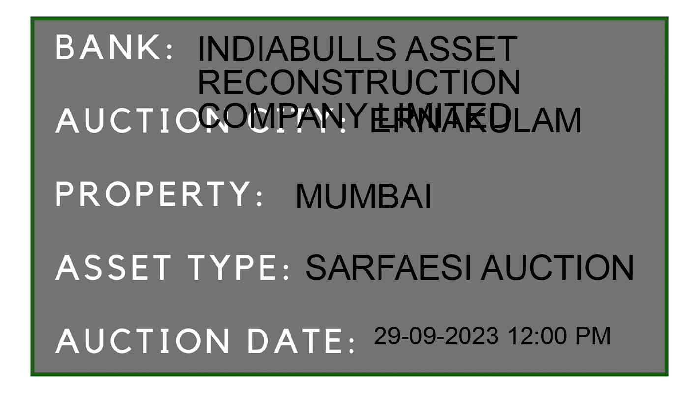 Auction Bank India - ID No: 186514 - Indiabulls Asset Reconstruction Company Limited Auction of Indiabulls Asset Reconstruction Company Limited auction for Commercial Building in Kochi Taluk, Ernakulam