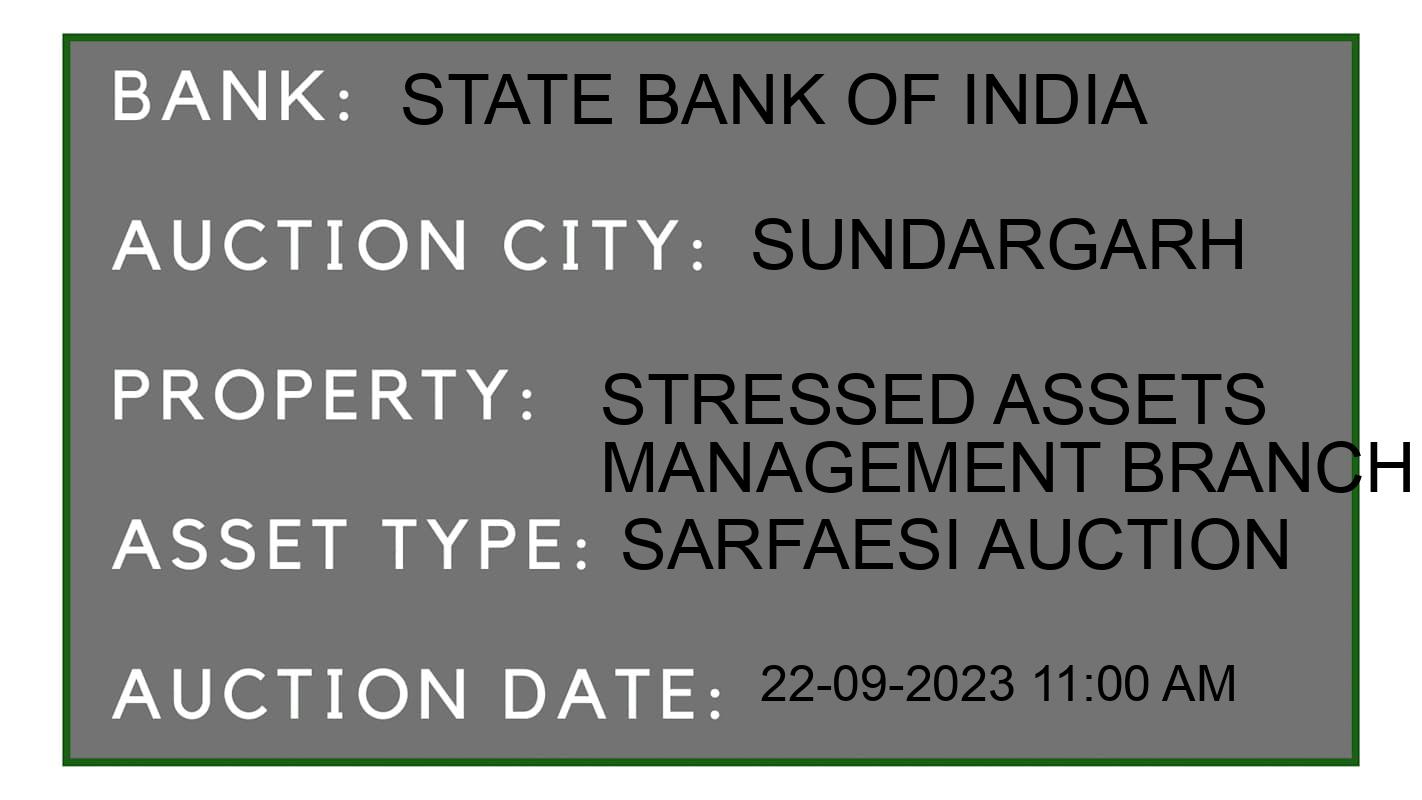 Auction Bank India - ID No: 186544 - State Bank of India Auction of State Bank of India auction for Plot in Thanapara, Sundargarh