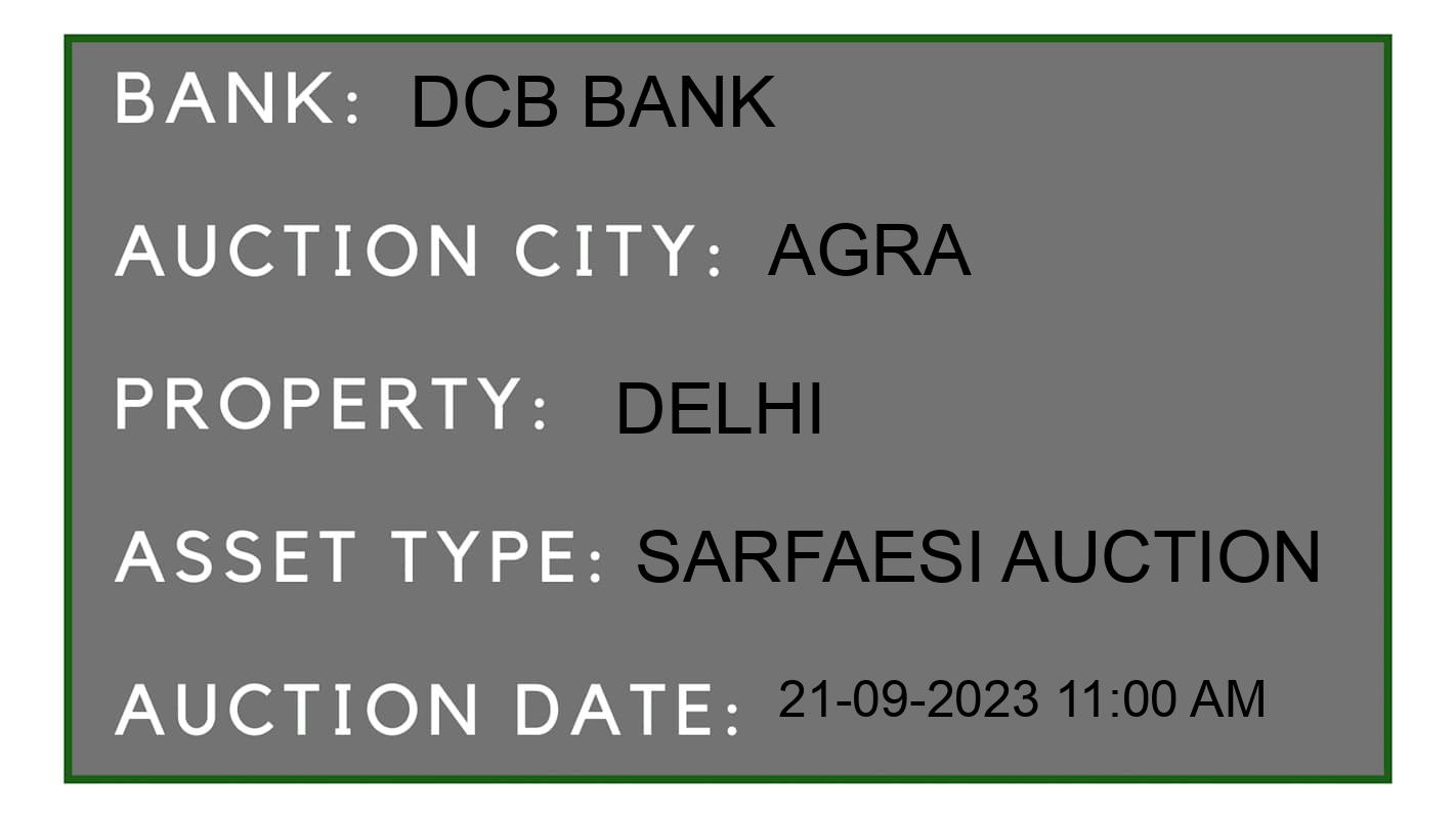 Auction Bank India - ID No: 186596 - DCB Bank Auction of DCB Bank auction for House in Agra, Agra