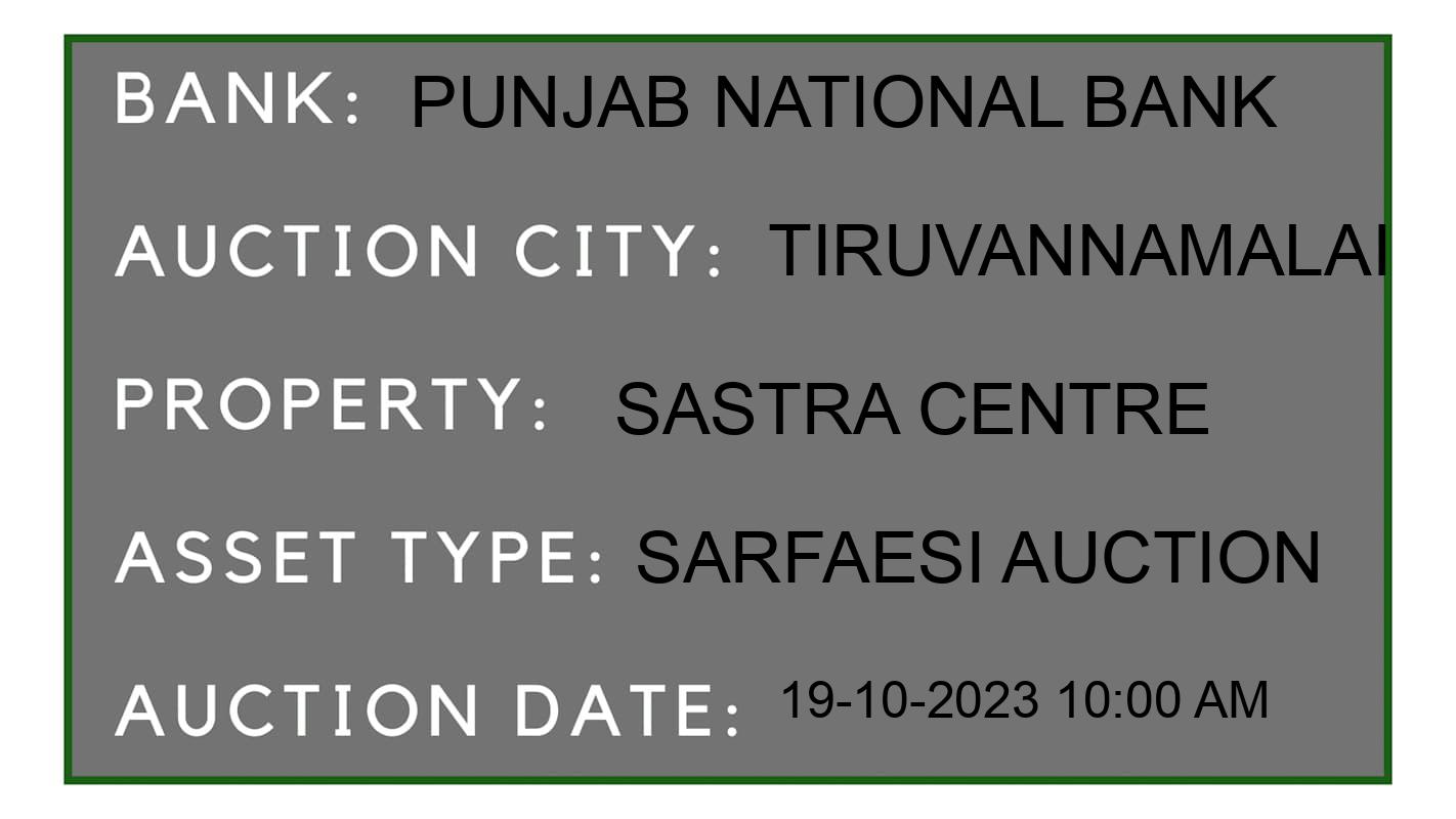 Auction Bank India - ID No: 186598 - Punjab National Bank Auction of Punjab National Bank auction for Land in Polur, Tiruvannamalai