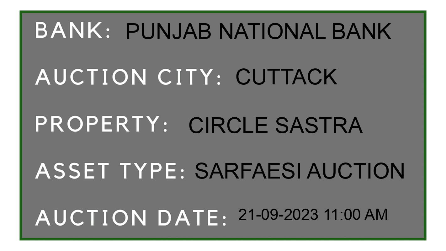 Auction Bank India - ID No: 186602 - Punjab National Bank Auction of Punjab National Bank auction for Plot in Cuttack, Cuttack
