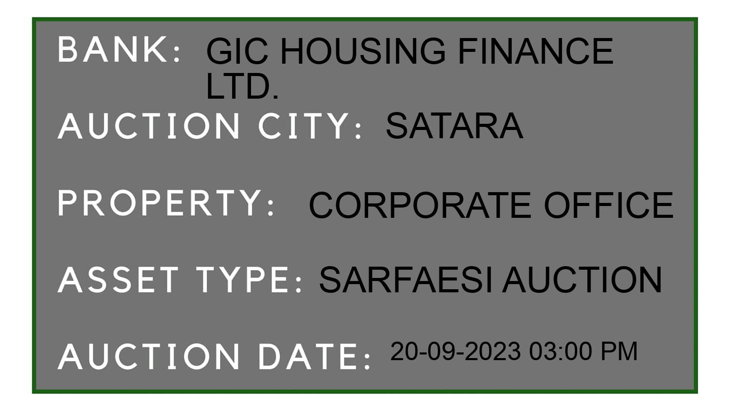 Auction Bank India - ID No: 186794 - GIC Housing Finance Ltd. Auction of GIC Housing Finance Ltd. auction for Plot in Karad, Satara
