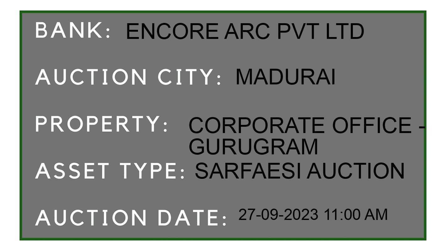Auction Bank India - ID No: 186859 - Encore ARC Pvt Ltd Auction of Encore ARC Pvt Ltd auction for Plot in Periayur, Madurai