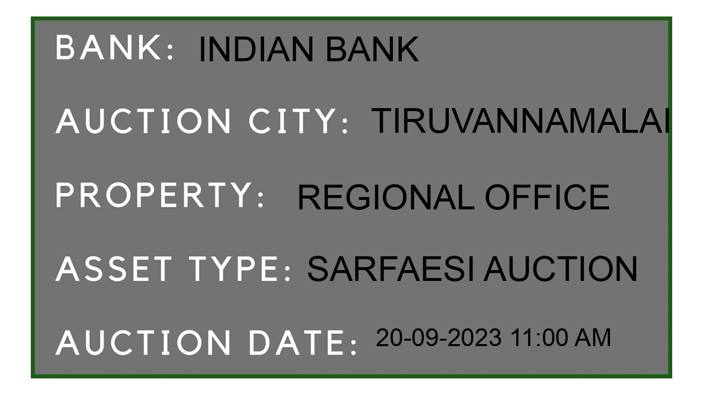 Auction Bank India - ID No: 186871 - Indian Bank Auction of Indian Bank auction for Plot in Cheyyar Taluk, Tiruvannamalai