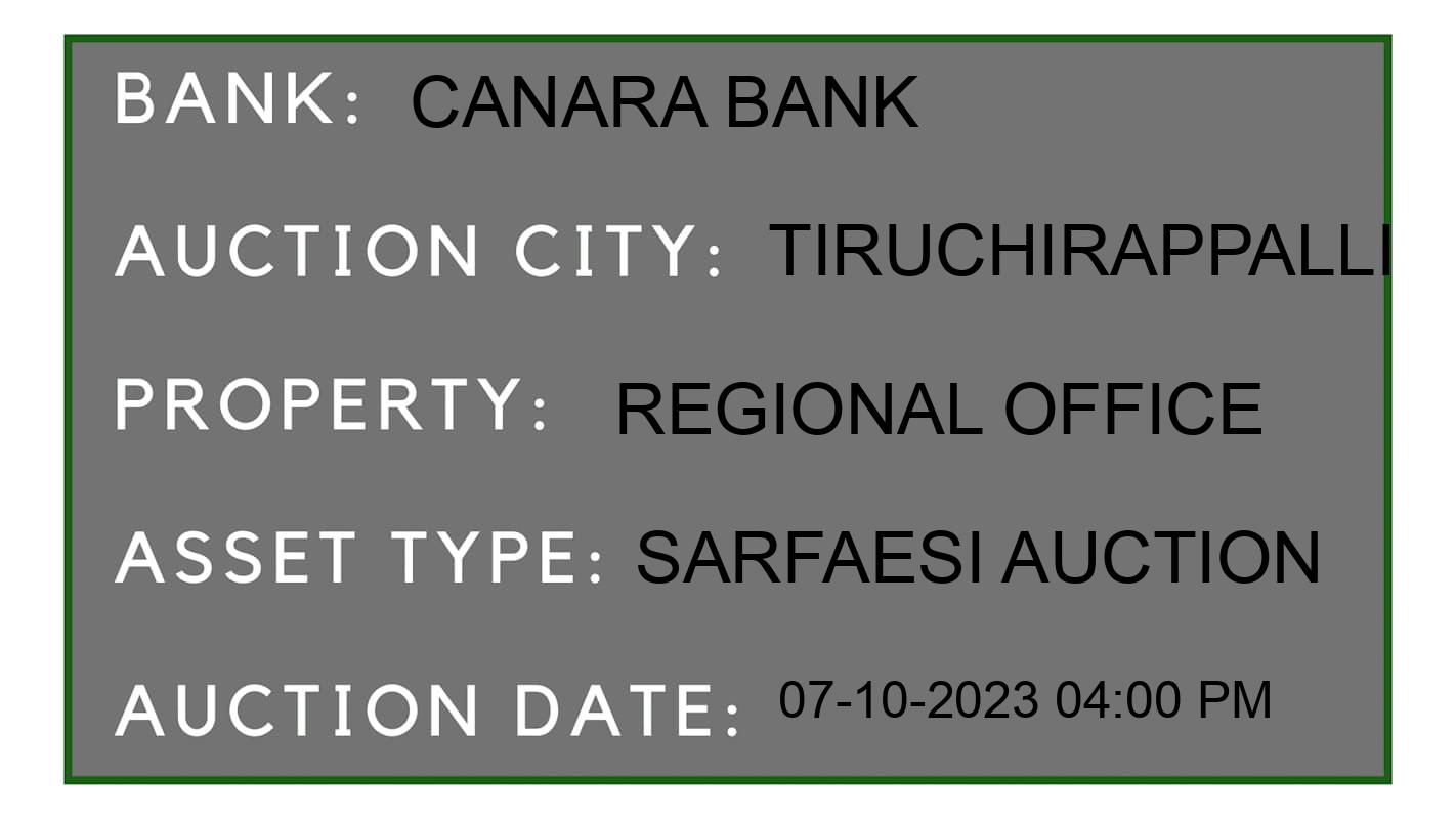 Auction Bank India - ID No: 186940 - Canara Bank Auction of Canara Bank auction for House in Tiruchirappalli, Tiruchirappalli