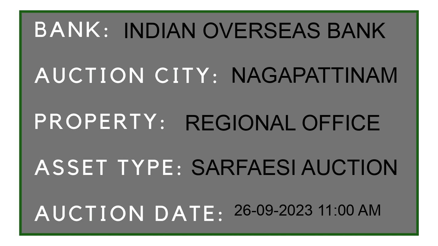 Auction Bank India - ID No: 186946 - Indian Overseas Bank Auction of Indian Overseas Bank auction for Land And Building in Kilvelur Taluk, Nagapattinam