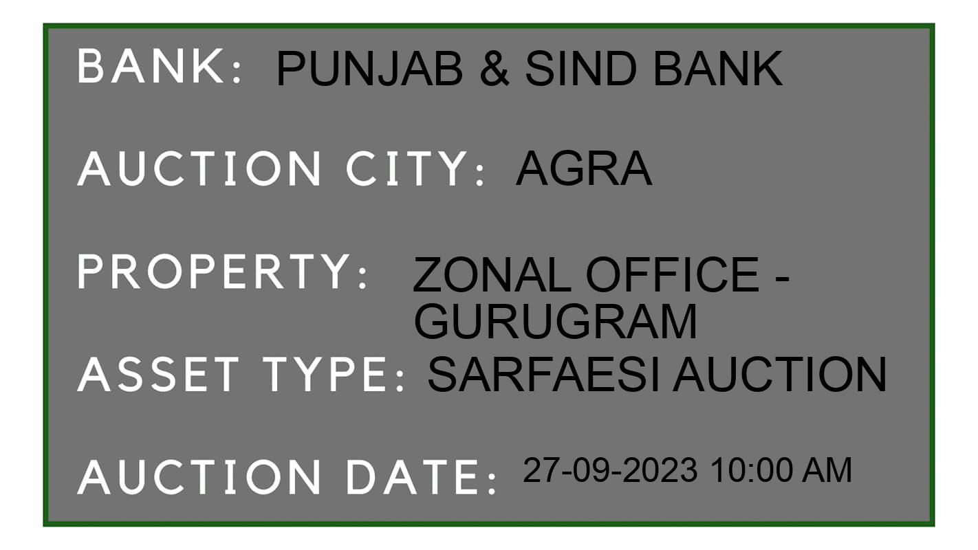 Auction Bank India - ID No: 187009 - Punjab & Sind Bank Auction of Punjab & Sind Bank auction for Plot in Mauza Jakhuda, Agra