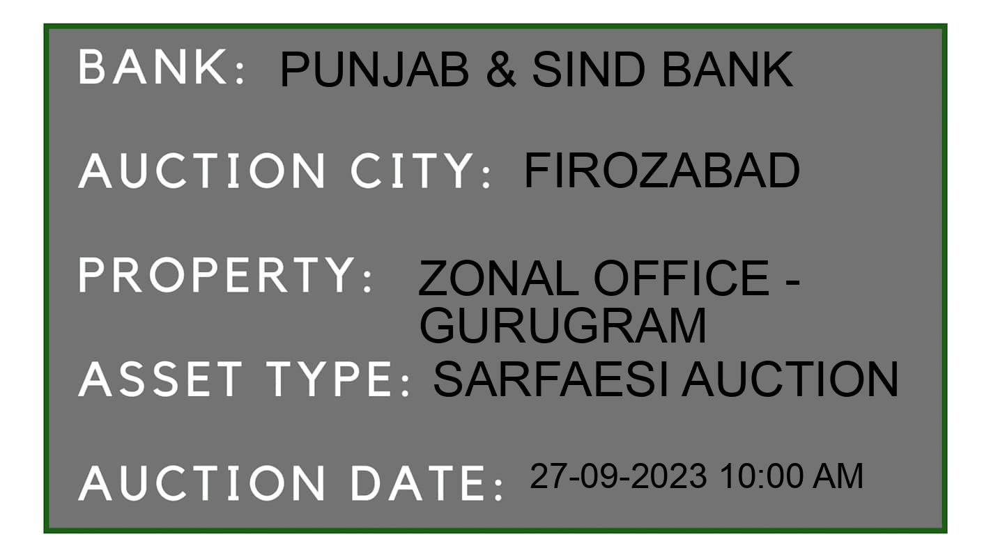 Auction Bank India - ID No: 187043 - Punjab & Sind Bank Auction of Punjab & Sind Bank auction for Commercial Property in Sukhmalpur, Firozabad
