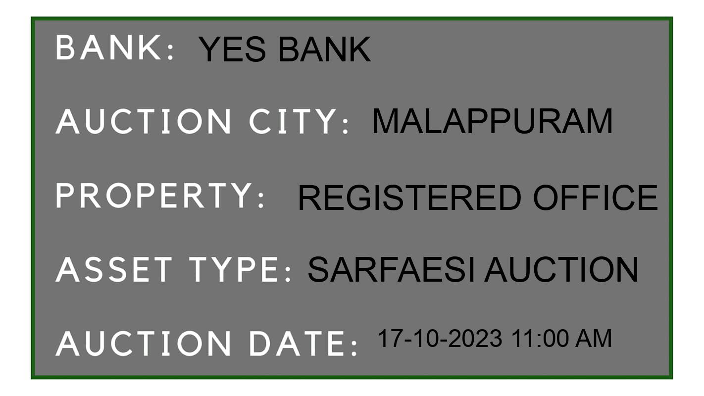 Auction Bank India - ID No: 187068 - Yes Bank Auction of Yes Bank auction for Residential Flat in Kondotty, Malappuram