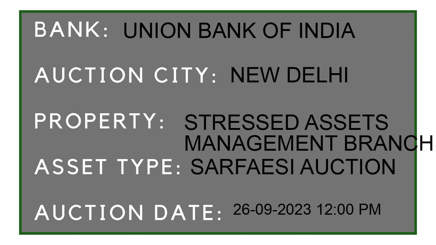Auction Bank India - ID No: 187086 - Union Bank of India Auction of Union Bank of India auction for Commercial Shop in Teliwara, New Delhi