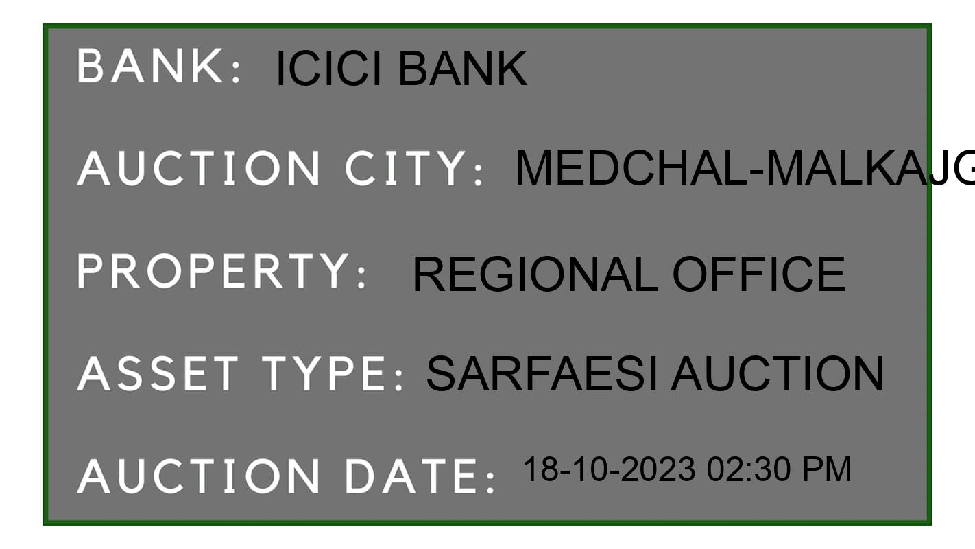 Auction Bank India - ID No: 187121 - ICICI Bank Auction of ICICI Bank auction for Residential Flat in Bachupalli, Medchal-Malkajgiri
