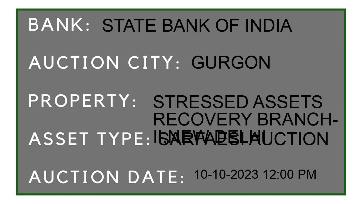 Auction Bank India - ID No: 187128 - State Bank of India Auction of State Bank of India auction for Residential Flat in gurgon, gurgon