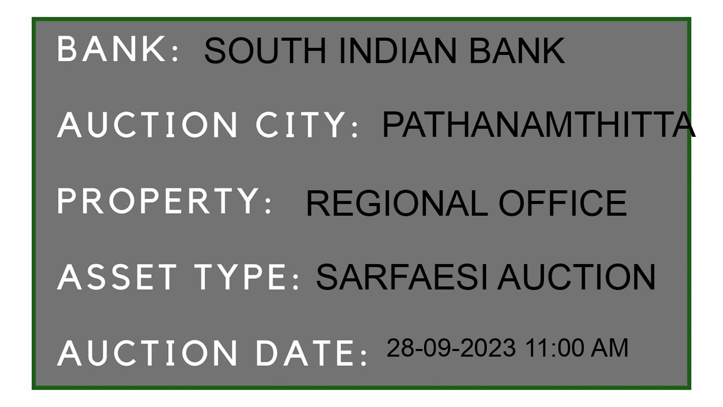 Auction Bank India - ID No: 187278 - South Indian Bank Auction of South Indian Bank auction for Land in Malapally Thakk, Pathanamthitta