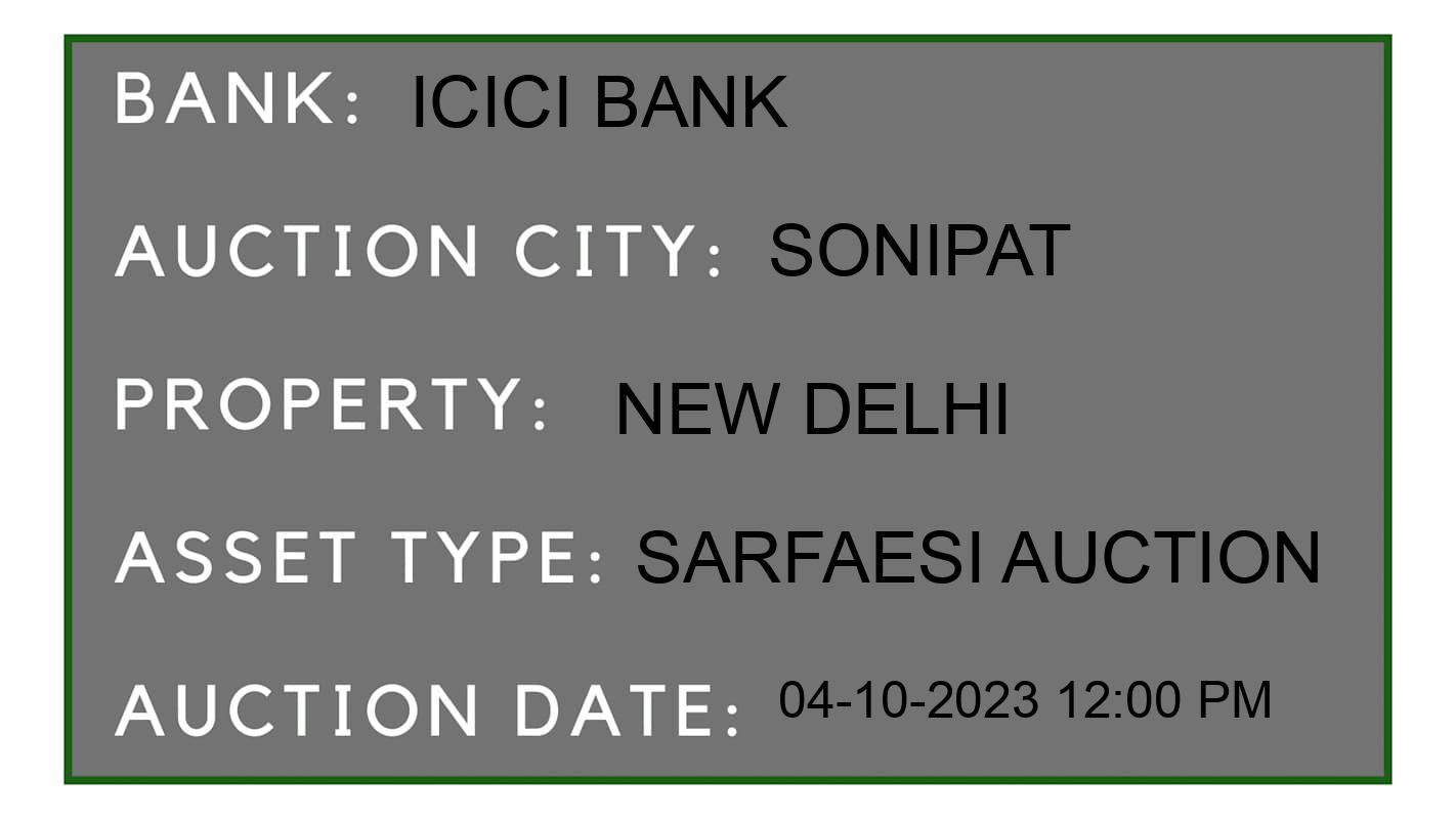 Auction Bank India - ID No: 187285 - ICICI Bank Auction of ICICI Bank auction for Plot in Goahan, Sonipat