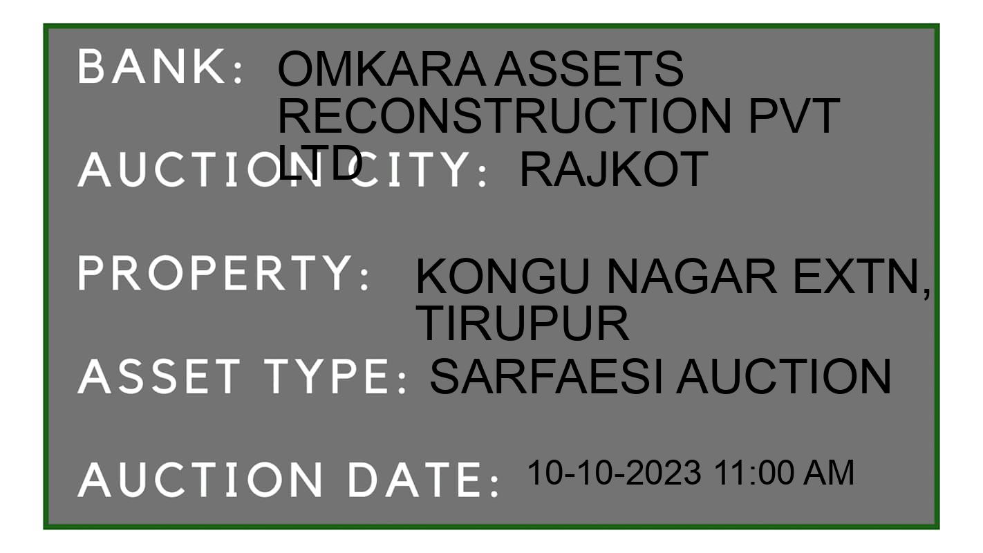 Auction Bank India - ID No: 187290 - Omkara Assets Reconstruction Pvt Ltd Auction of Omkara Assets Reconstruction Pvt Ltd auction for Non- Agricultural Land in Rajkot, Rajkot