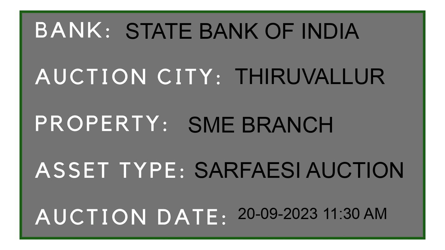 Auction Bank India - ID No: 187664 - State Bank of India Auction of State Bank of India auction for Residential Flat in Poonainallee Taluk, Thiruvallur