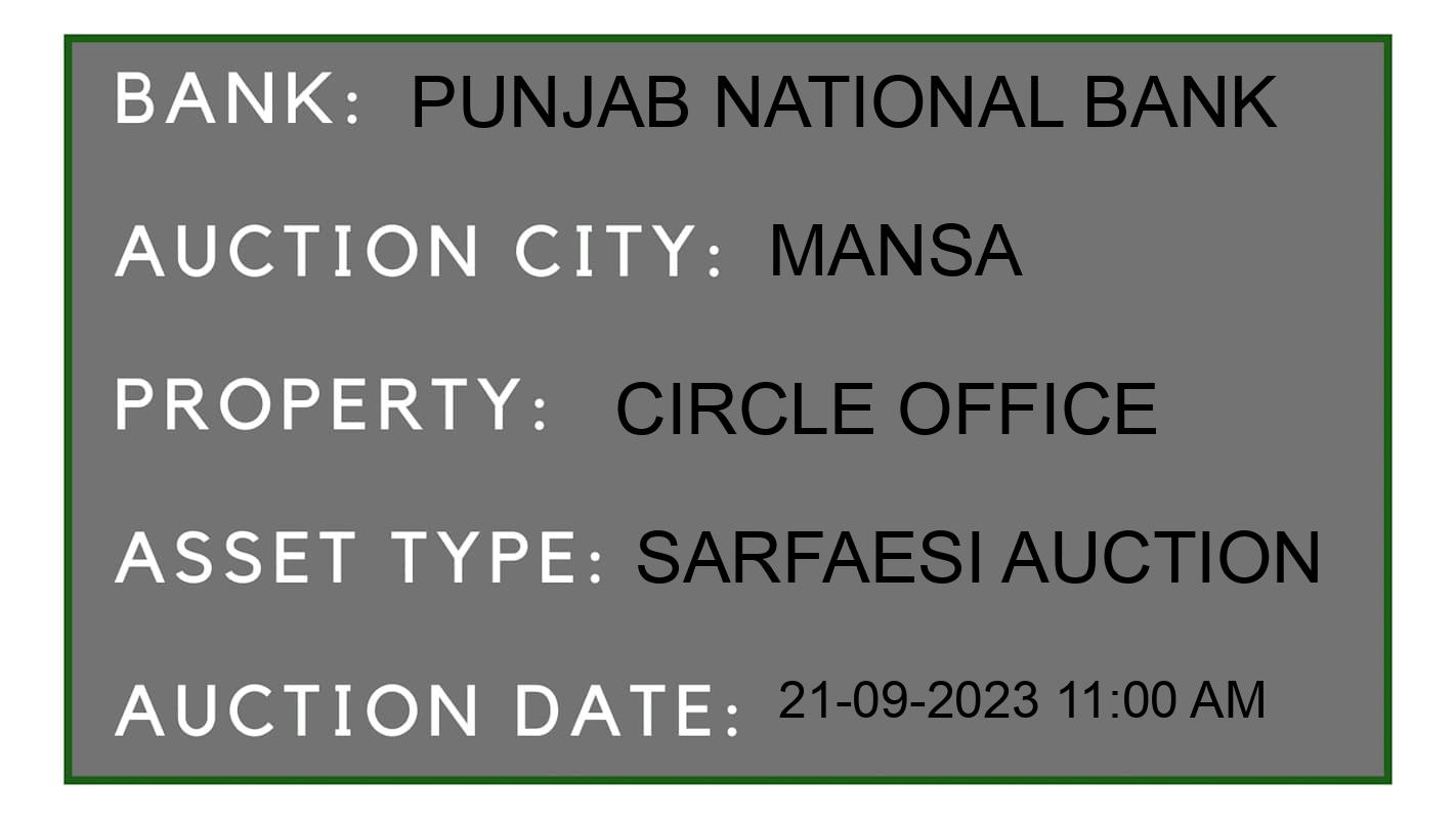 Auction Bank India - ID No: 187685 - Punjab National Bank Auction of Punjab National Bank auction for Plot in Mansa, Punjab, Mansa
