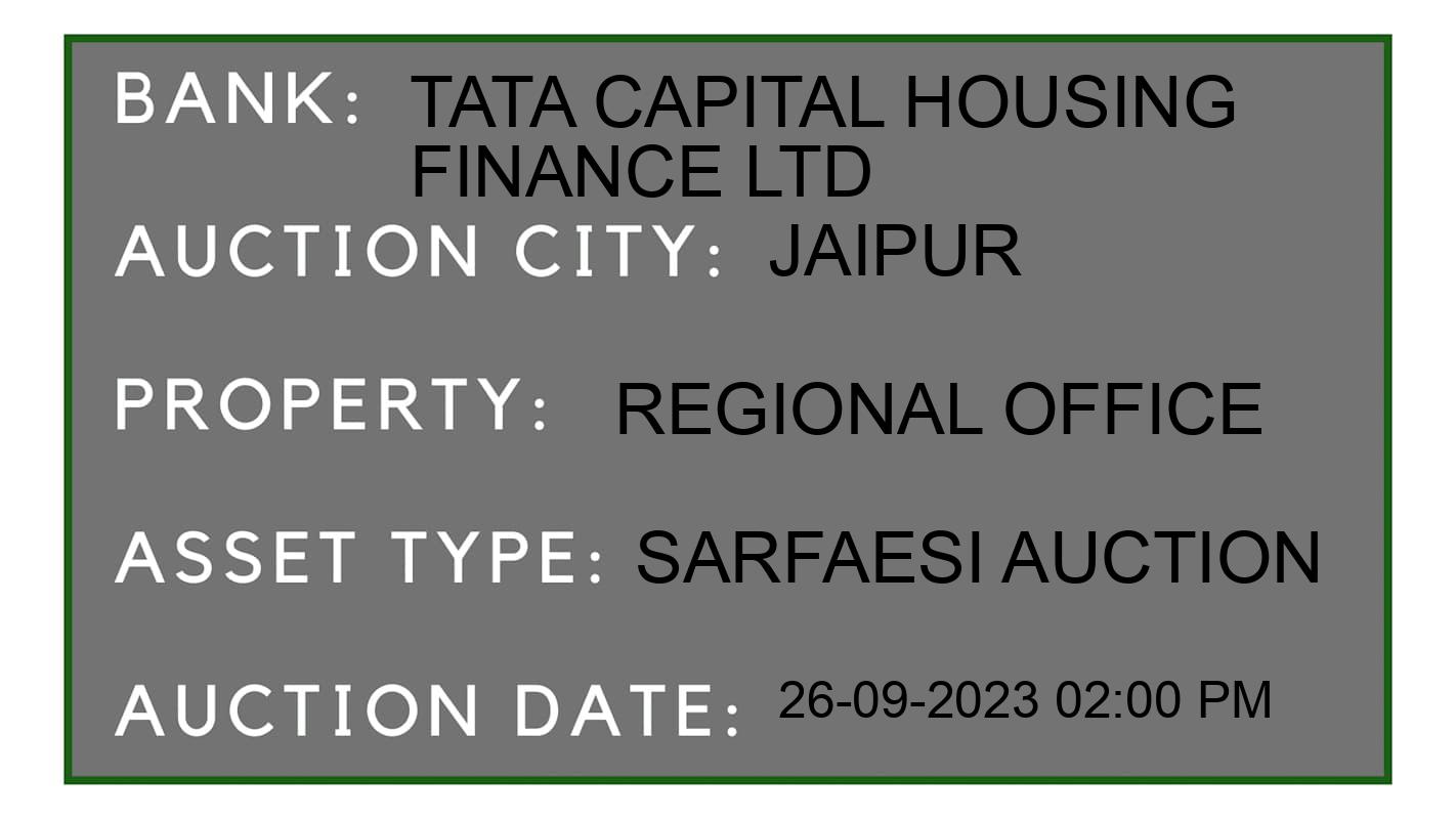 Auction Bank India - ID No: 187819 - Tata Capital Housing Finance Ltd Auction of Tata Capital Housing Finance Ltd auction for Plot in Kalwar Road, Jaipur