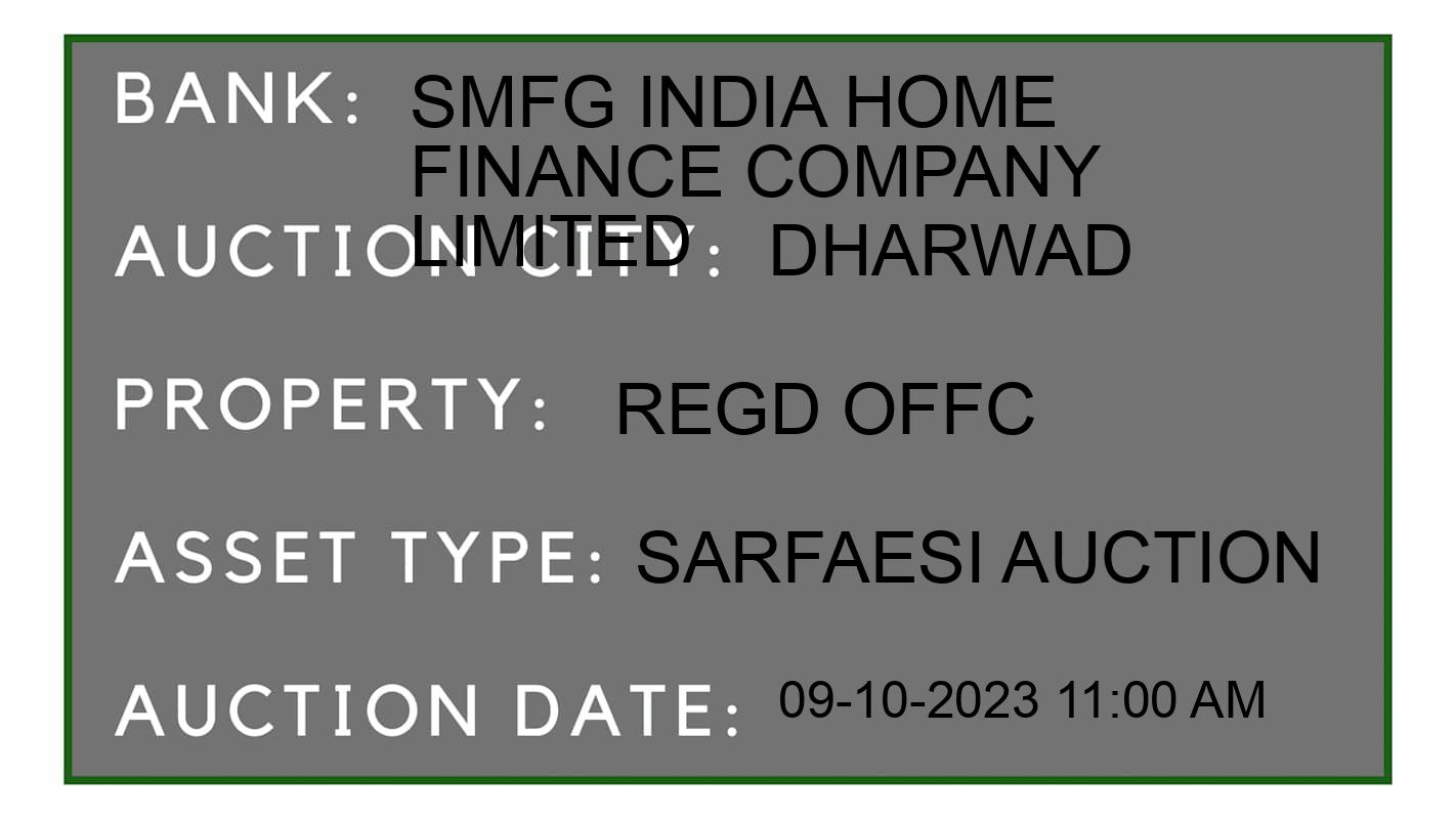 Auction Bank India - ID No: 187840 - SMFG India Home Finance Company Limited Auction of SMFG India Home Finance Company Limited auction for Commercial Building in Hubli, Dharwad