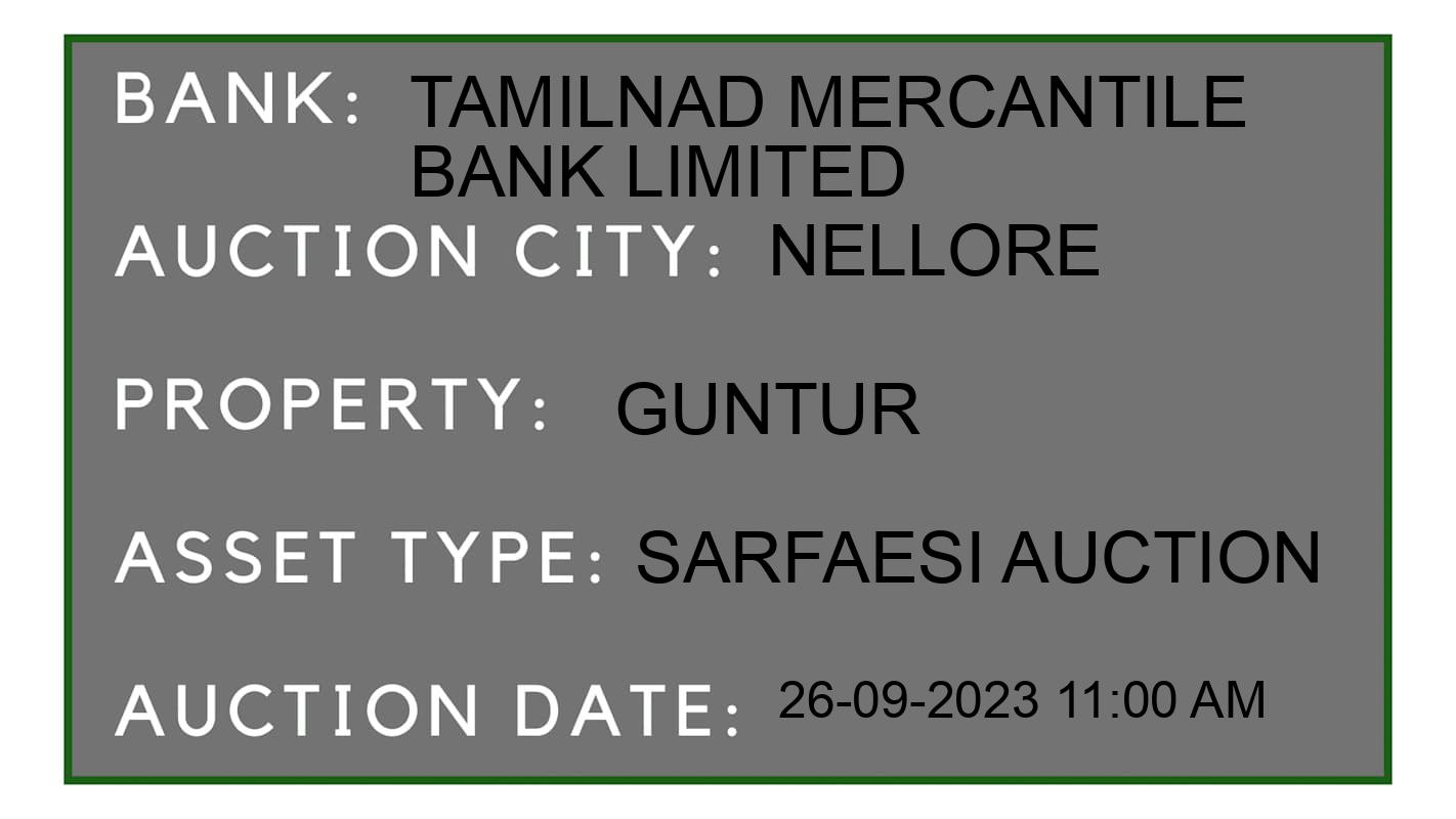 Auction Bank India - ID No: 187911 - Tamilnad Mercantile Bank Limited Auction of Tamilnad Mercantile Bank Limited auction for Land in Sullurupeta, Nellore