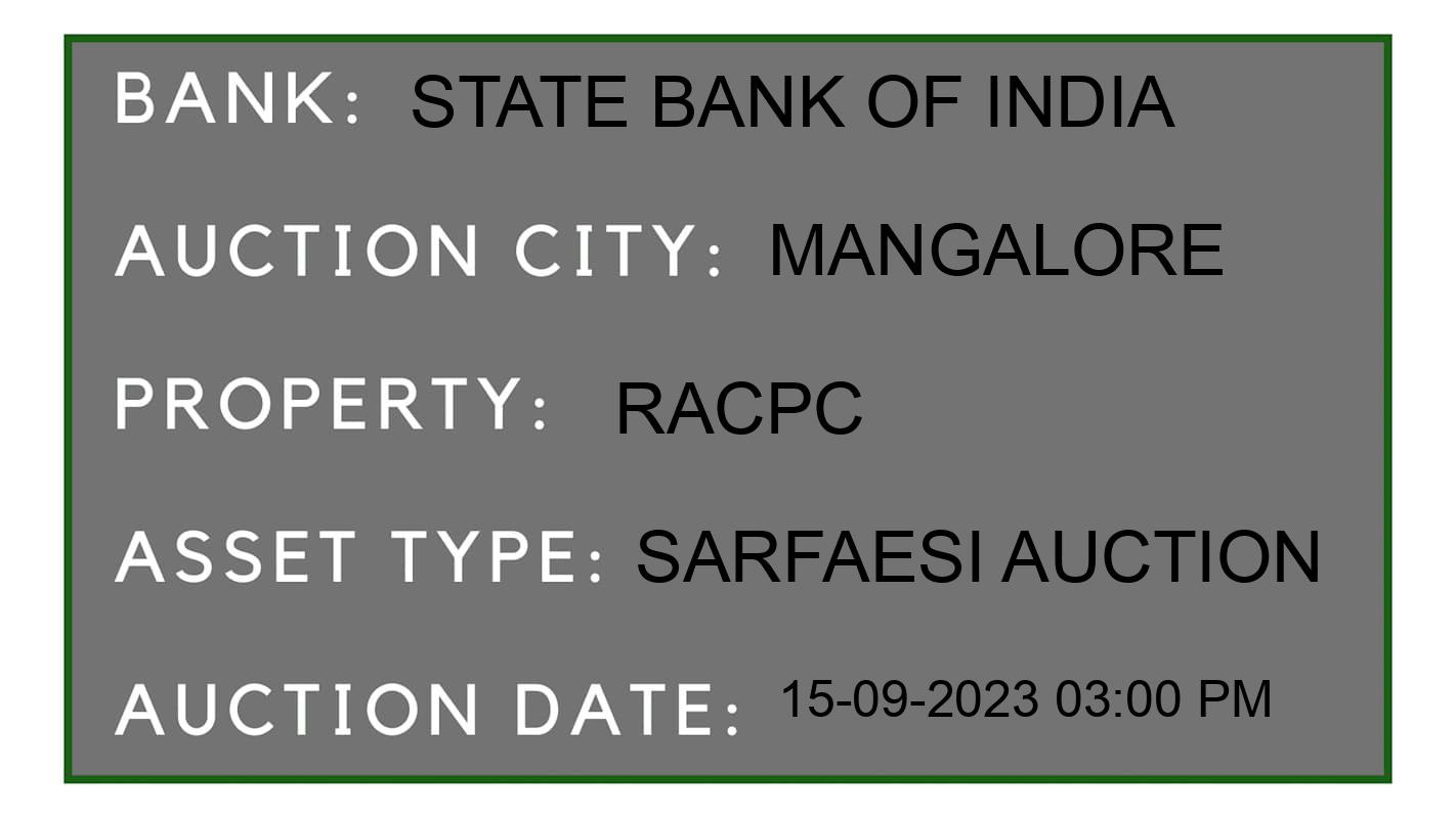 Auction Bank India - ID No: 188244 - State Bank of India Auction of State Bank of India auction for Vehicle Auction in Ullal Village, Mangalore