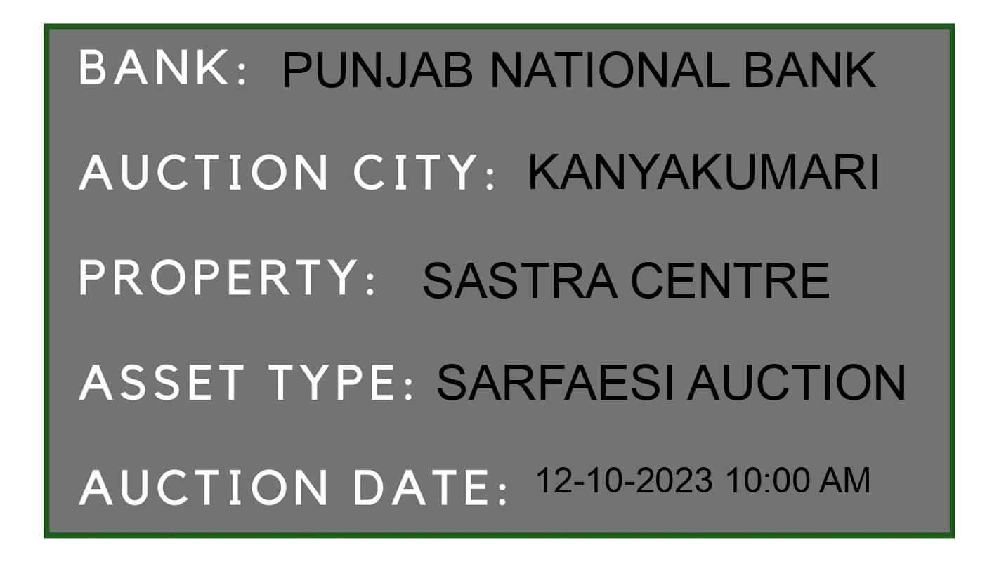 Auction Bank India - ID No: 188293 - Punjab National Bank Auction of Punjab National Bank auction for Land And Building in VADASERY, Kanyakumari