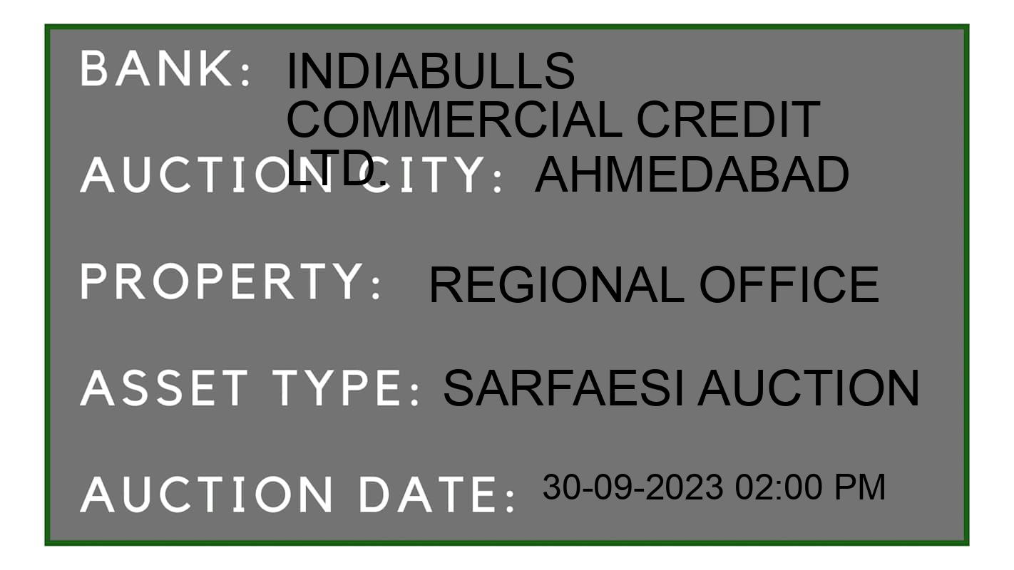 Auction Bank India - ID No: 188647 - INDIABULLS COMMERCIAL CREDIT LTD. Auction of INDIABULLS COMMERCIAL CREDIT LTD. auction for Land in Vadaj, Ahmedabad