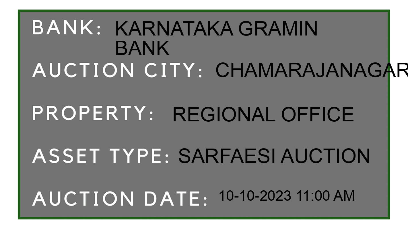 Auction Bank India - ID No: 188656 - Karnataka Gramin Bank Auction of Karnataka Gramin Bank auction for Land in Gundlupet, Chamarajanagar