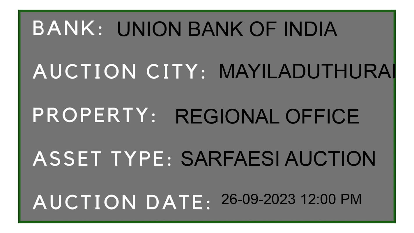 Auction Bank India - ID No: 188696 - Union Bank of India Auction of Union Bank of India auction for Land And Building in Nannilam, Mayiladuthurai