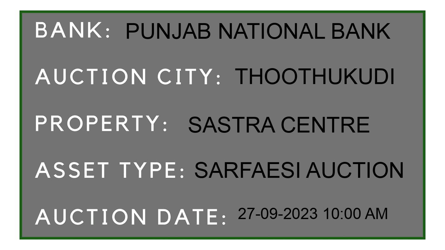 Auction Bank India - ID No: 188938 - Punjab National Bank Auction of Punjab National Bank auction for Commercial Office in Punnakayal, Thoothukudi