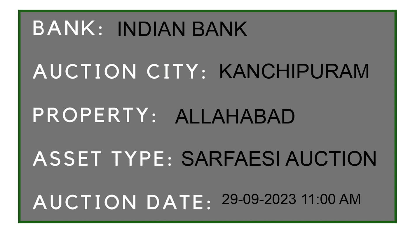 Auction Bank India - ID No: 189002 - Indian Bank Auction of Indian Bank auction for Residential Land And Building in Kudiyiruppu, Kanchipuram