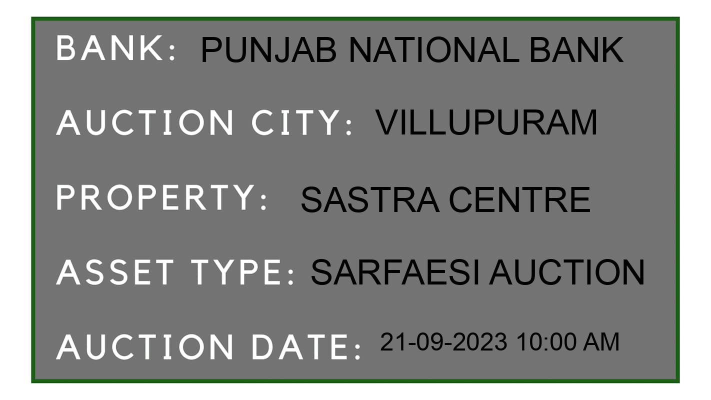 Auction Bank India - ID No: 189099 - Punjab National Bank Auction of Punjab National Bank auction for Land And Building in Vazhudareddy, Villupuram