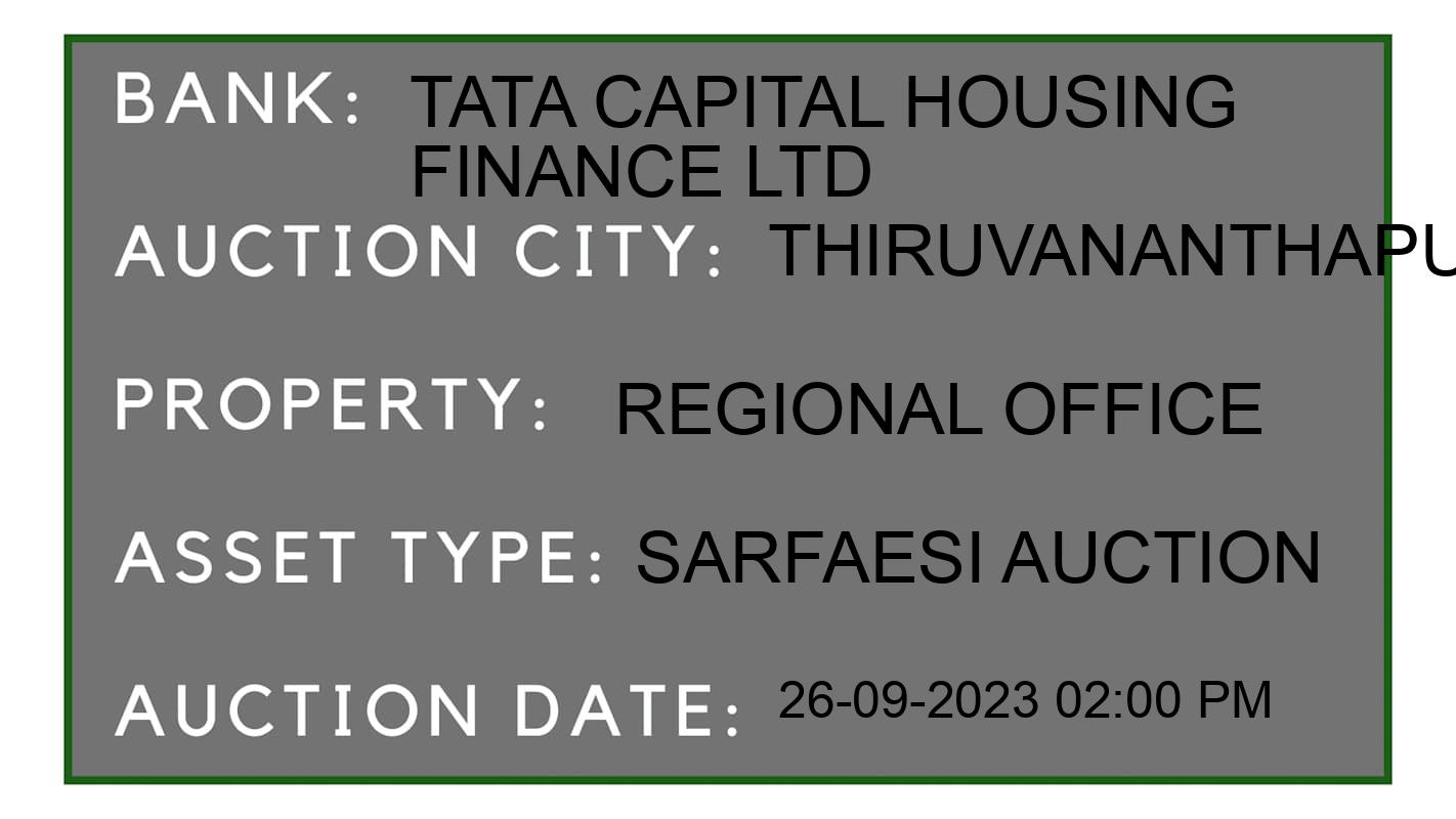 Auction Bank India - ID No: 189122 - Tata Capital Housing Finance Ltd Auction of Tata Capital Housing Finance Ltd auction for Plot in Kattakada Taluk, Thiruvananthapuram