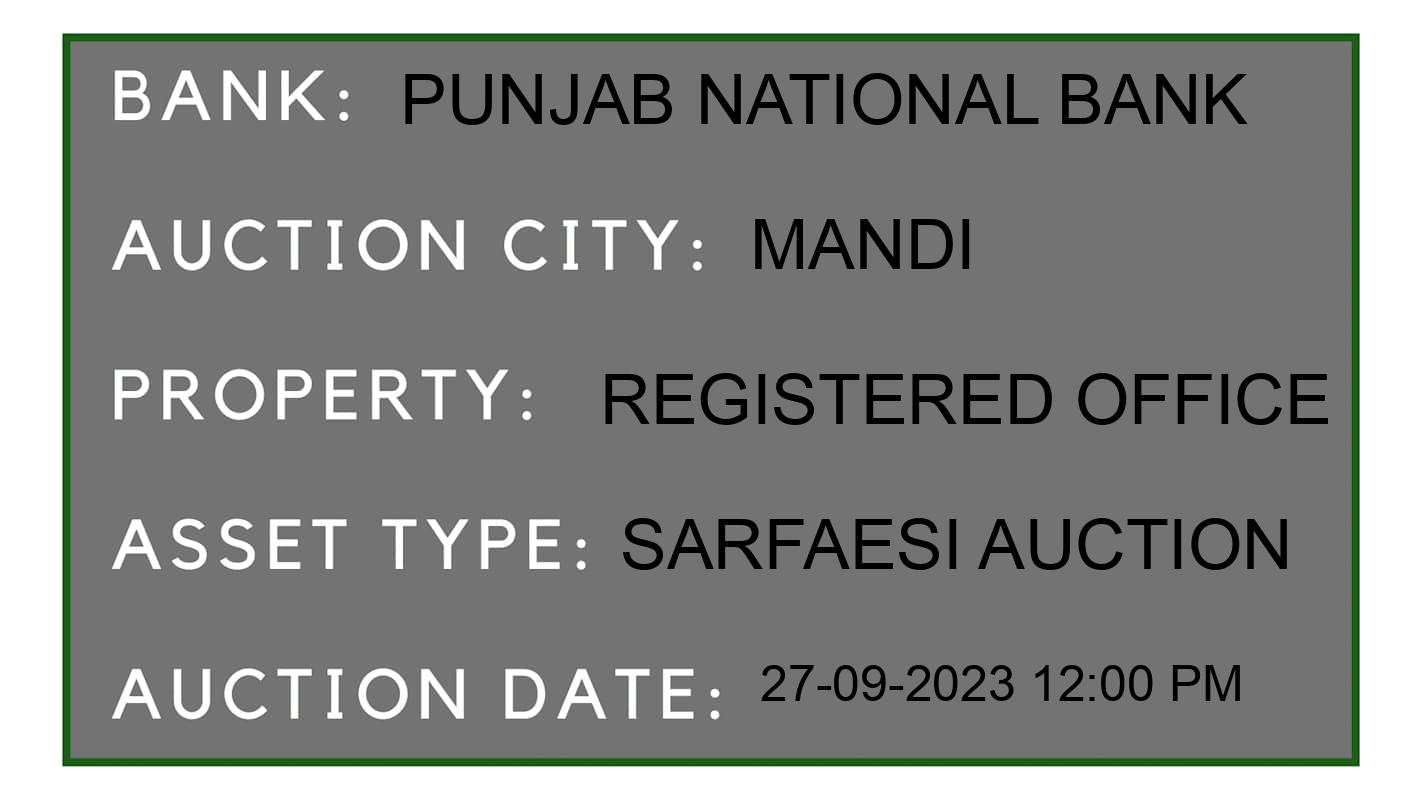 Auction Bank India - ID No: 189160 - Punjab National Bank Auction of Punjab National Bank auction for Commercial Property in mandi, Mandi