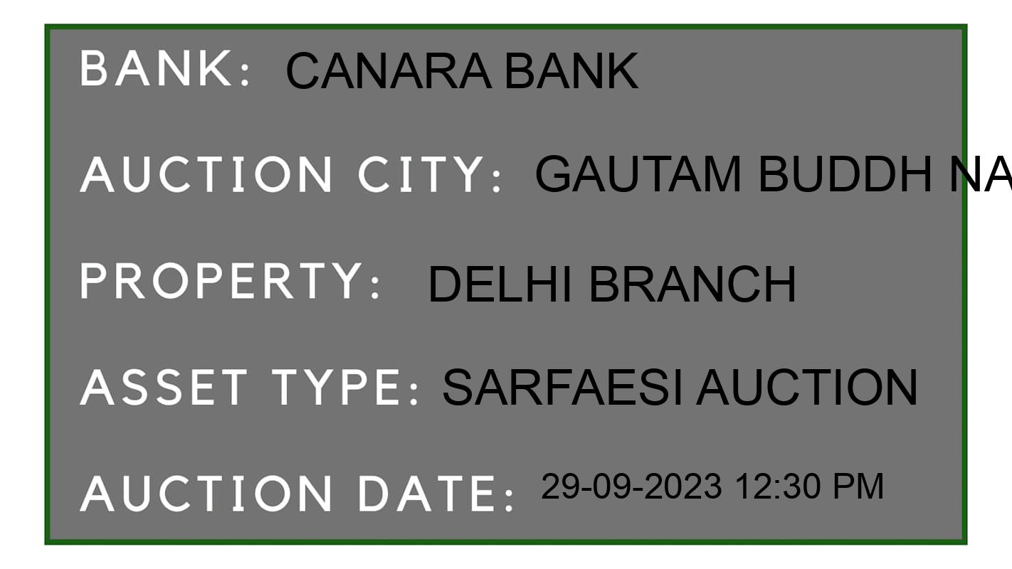 Auction Bank India - ID No: 189199 - Canara Bank Auction of Canara Bank auction for Industrial Land in Noida, Gautam Buddh Nagar