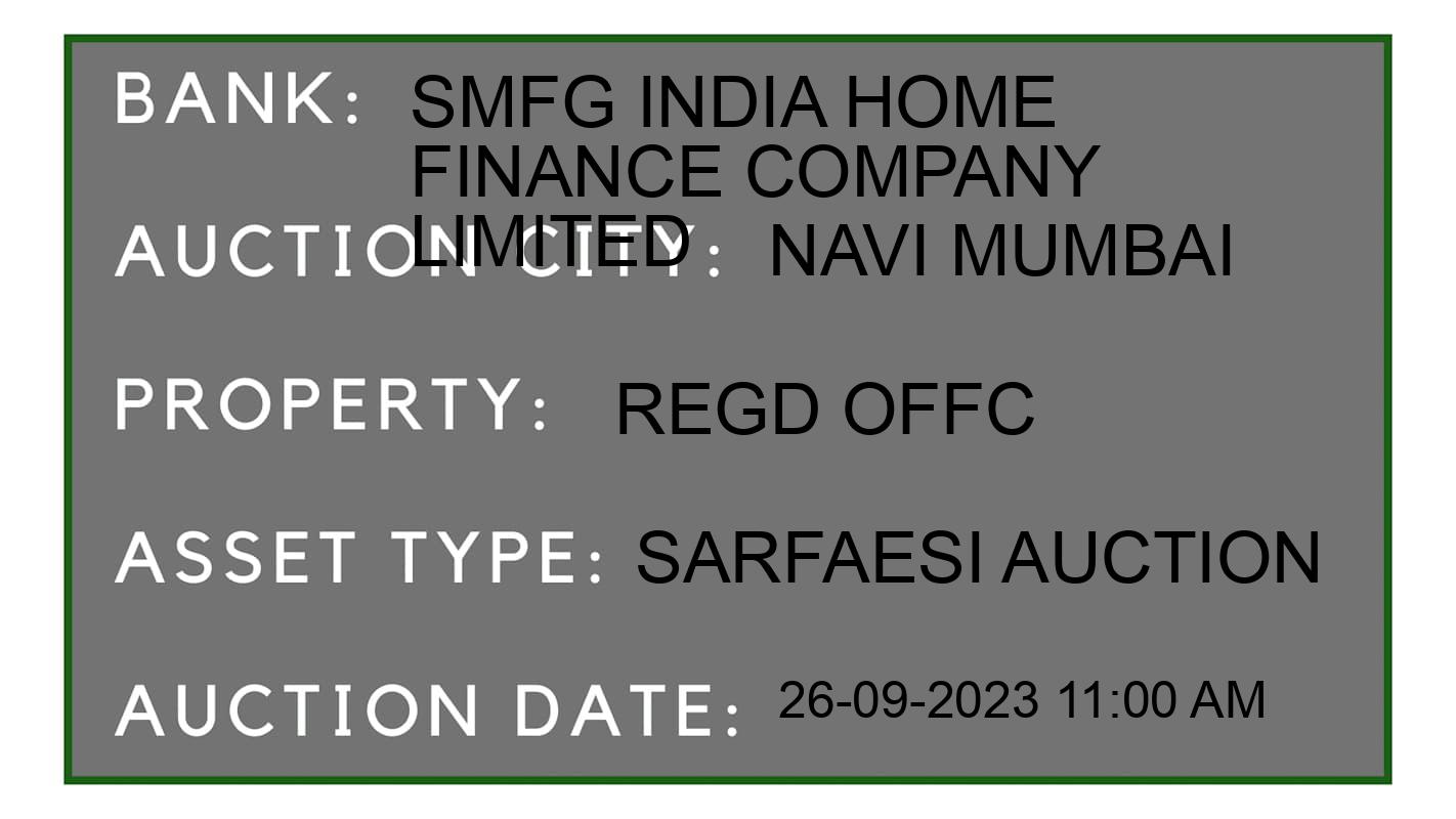 Auction Bank India - ID No: 189290 - SMFG India Home Finance Company Limited Auction of SMFG India Home Finance Company Limited auction for Residential Flat in Nerul, Navi Mumbai