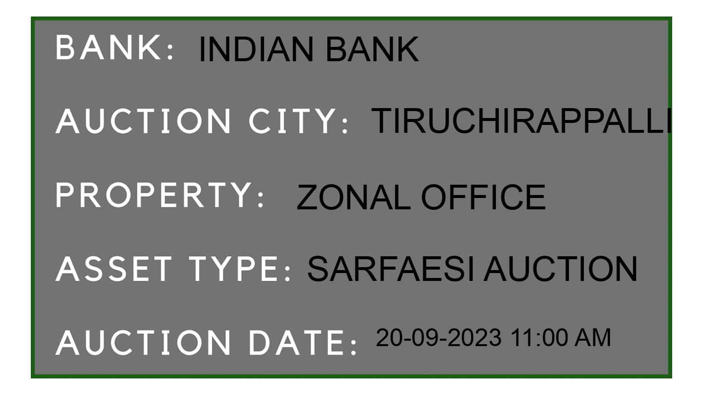 Auction Bank India - ID No: 189359 - Indian Bank Auction of Indian Bank auction for Plot in Tiruchirapalli, Tiruchirappalli