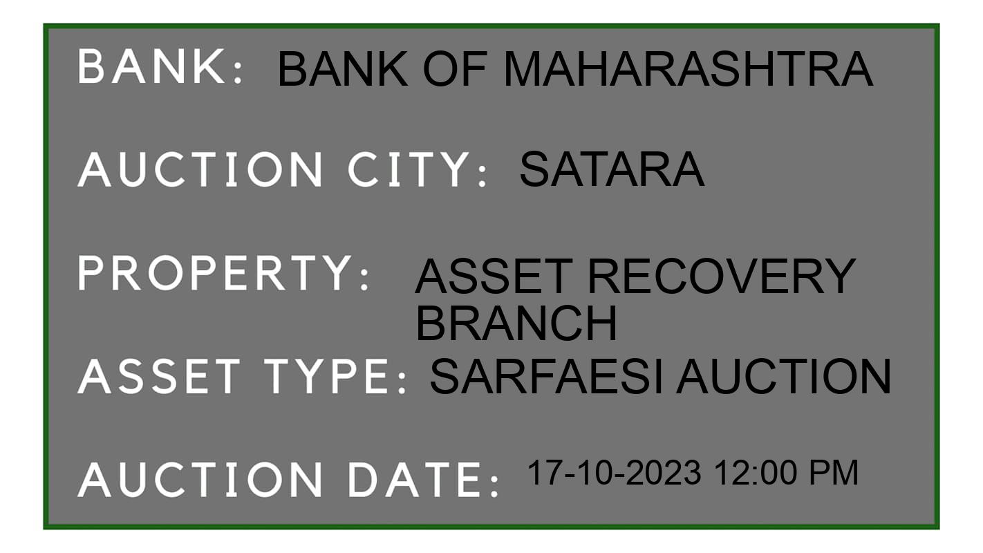 Auction Bank India - ID No: 189637 - Bank of Maharashtra Auction of Bank of Maharashtra auction for Residential Flat in Karad, Satara