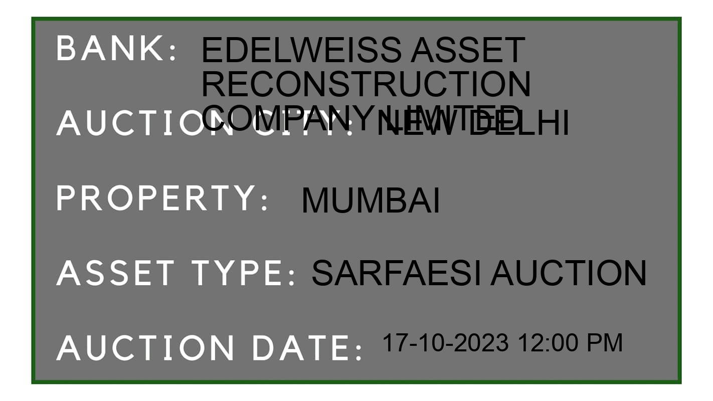 Auction Bank India - ID No: 189929 - Edelweiss Asset Reconstruction Company Limited Auction of Edelweiss Asset Reconstruction Company Limited auction for Residential Flat in Janakpuri, New Delhi