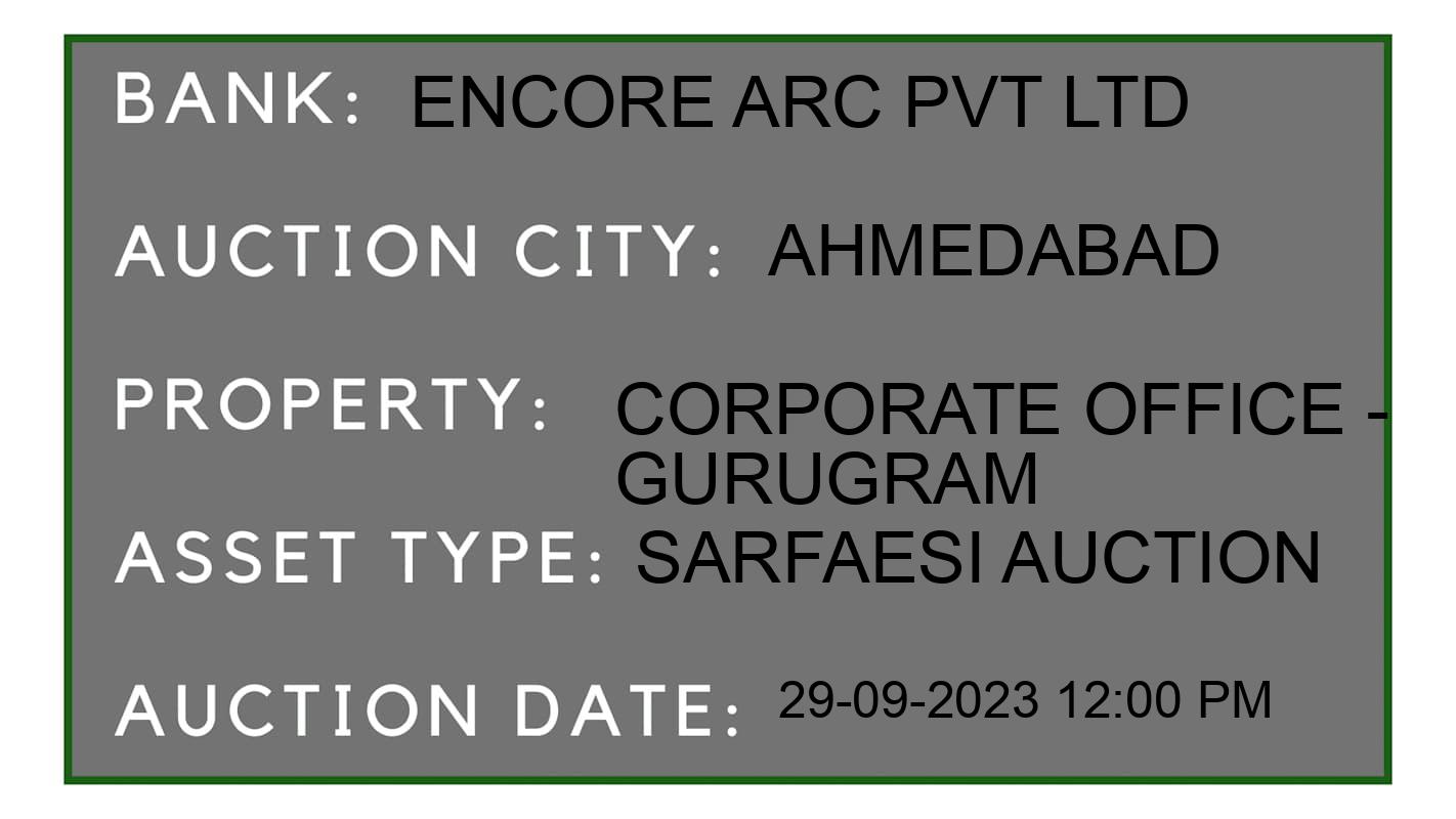 Auction Bank India - ID No: 190188 - Encore ARC Pvt Ltd Auction of Encore ARC Pvt Ltd auction for Land in Kalupur, Ahmedabad