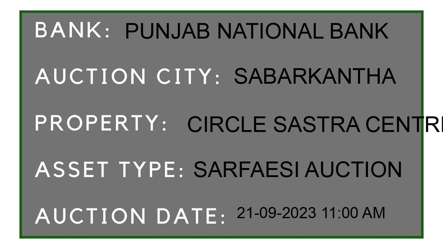 Auction Bank India - ID No: 190274 - Punjab National Bank Auction of Punjab National Bank auction for Plot in Himmatnagar, Sabarkantha