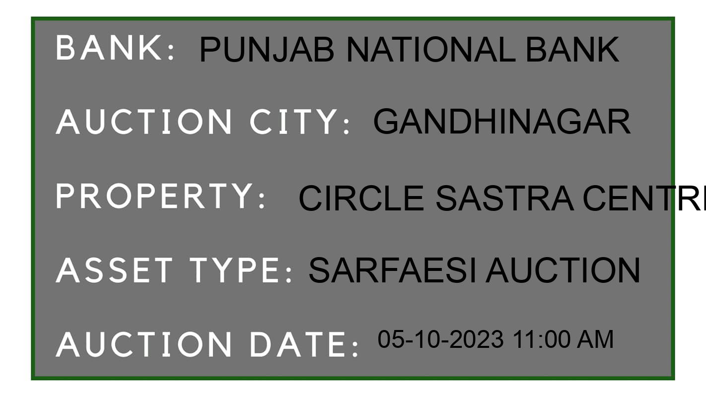 Auction Bank India - ID No: 190278 - Punjab National Bank Auction of Punjab National Bank auction for Commercial Property in Gandhinagar, Gandhinagar