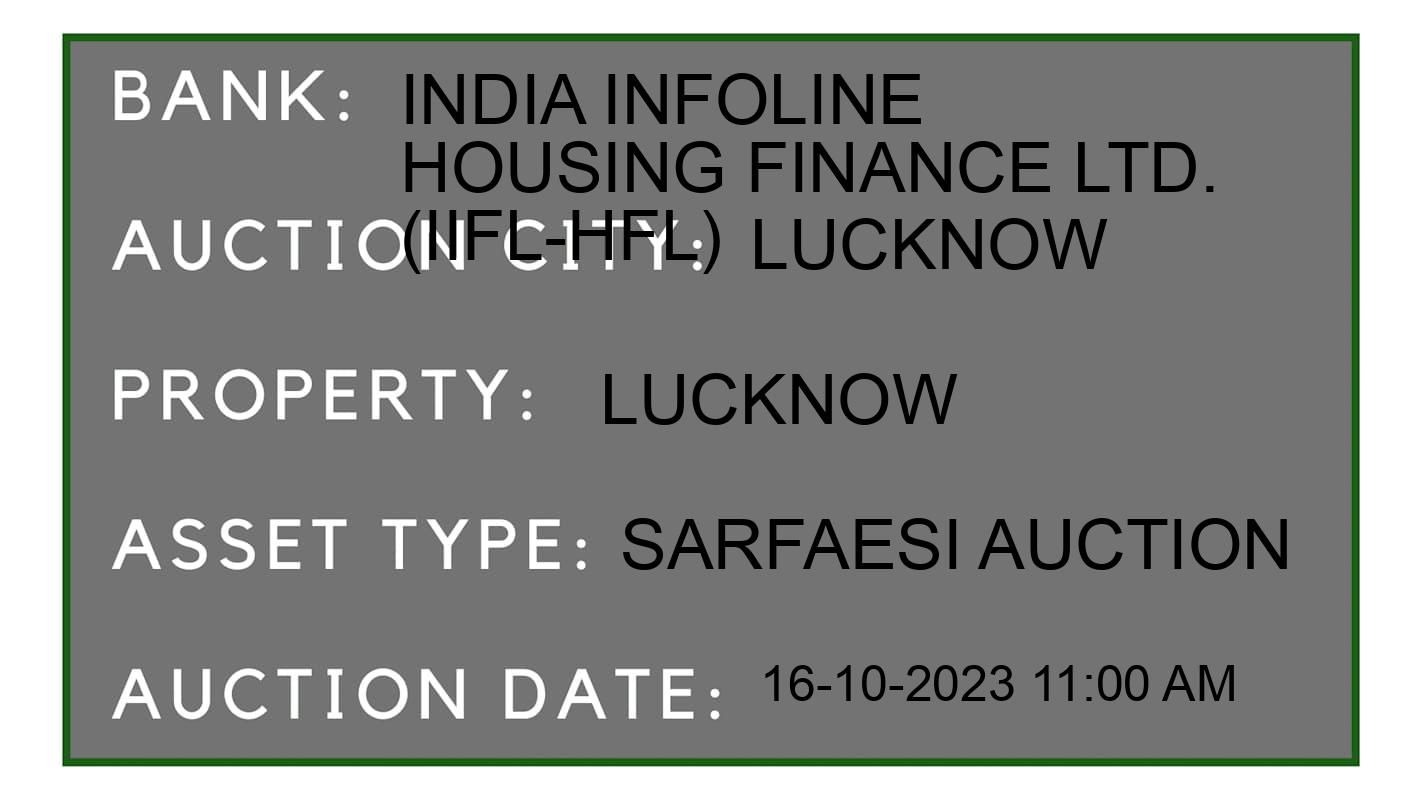 Auction Bank India - ID No: 190524 - India Infoline Housing Finance Ltd. (IIFL-HFL) Auction of India Infoline Housing Finance Ltd. (IIFL-HFL) auction for House in Gadhipeer, Lucknow