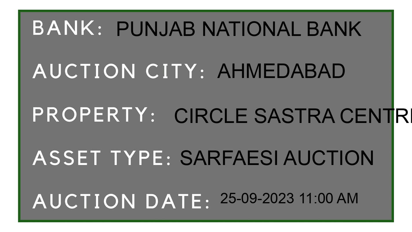 Auction Bank India - ID No: 190717 - Punjab National Bank Auction of Punjab National Bank auction for Commercial Office in Vejalpur, Ahmedabad