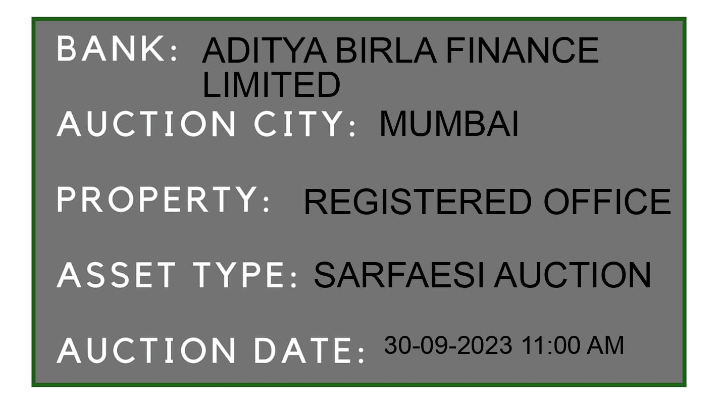 Auction Bank India - ID No: 190738 - Aditya Birla Finance Limited Auction of Aditya Birla Finance Limited auction for Commercial Shop in Raigad, Mumbai