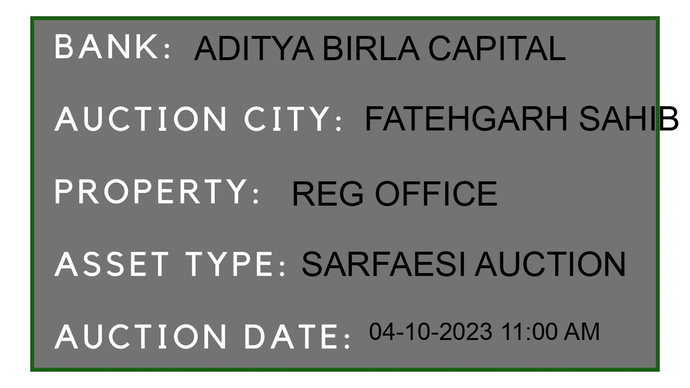 Auction Bank India - ID No: 190762 - Aditya Birla Capital Auction of Aditya Birla Capital auction for Commercial Shop in Amloh, Fatehgarh Sahib