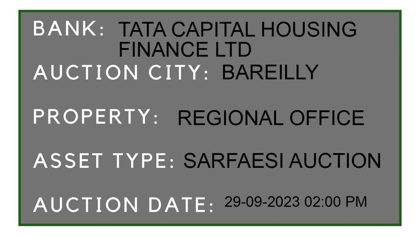 Auction Bank India - ID No: 190920 - Tata Capital Housing Finance Ltd Auction of Tata Capital Housing Finance Ltd auction for Land And Building in Bareilly, Bareilly